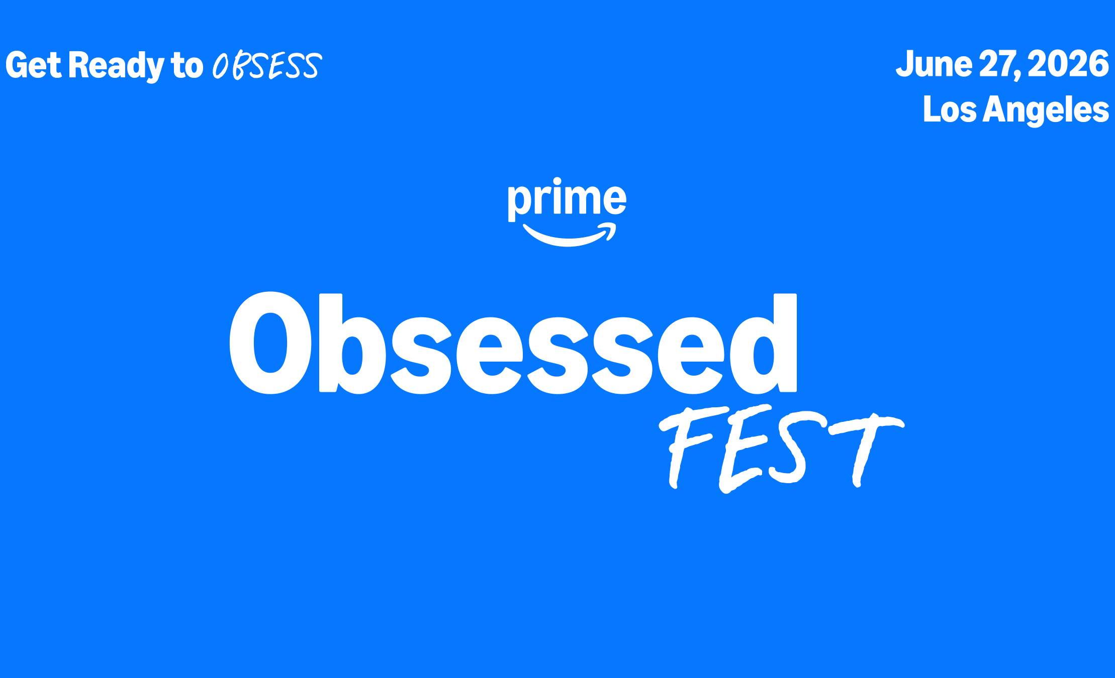 Prime Video revela la primera ola de invitados para Obsesssed Fest
