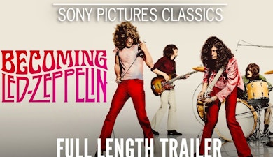 La película documental "Becoming Led Zeppelin" presenta su póster