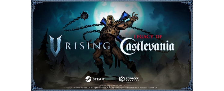 El juego gótico de supervivencia de vampiros "V Rising" revela su crossover con "Castlevania"