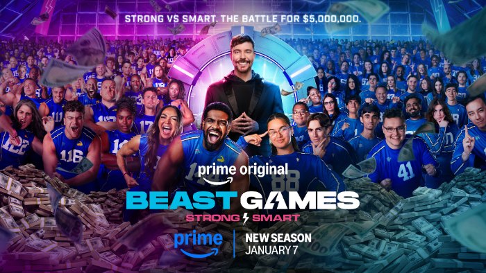 Prime Video lanza el tráiler de la segunda temporada de &quot;Beast Games&quot; y revela un épico crossover con &quot;Survivor&quot;