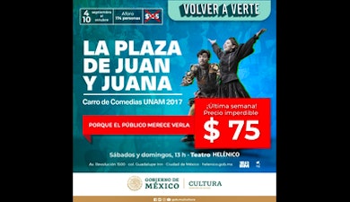 "La plaza de Juan y Juana" concluye su temporada en el Helénico