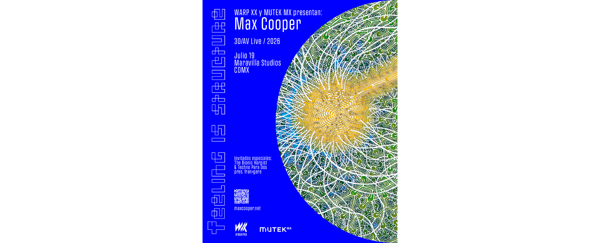 Max Cooper traerá a la Ciudad de México su espectáculo audiovisual "3D/AV Live: Feeling Is Structure Tour"