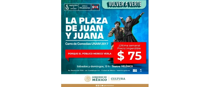 "La plaza de Juan y Juana" concluye su temporada en el Helénico