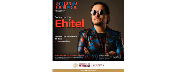 Disfruta en el Museo Nacional de Culturas Populares el último concierto del año de Bohemia Bolero, con la presentación de Ehitel