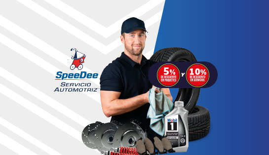 SpeeDee -  10% de descuento en servicios y 5 % de descuento en paquetes