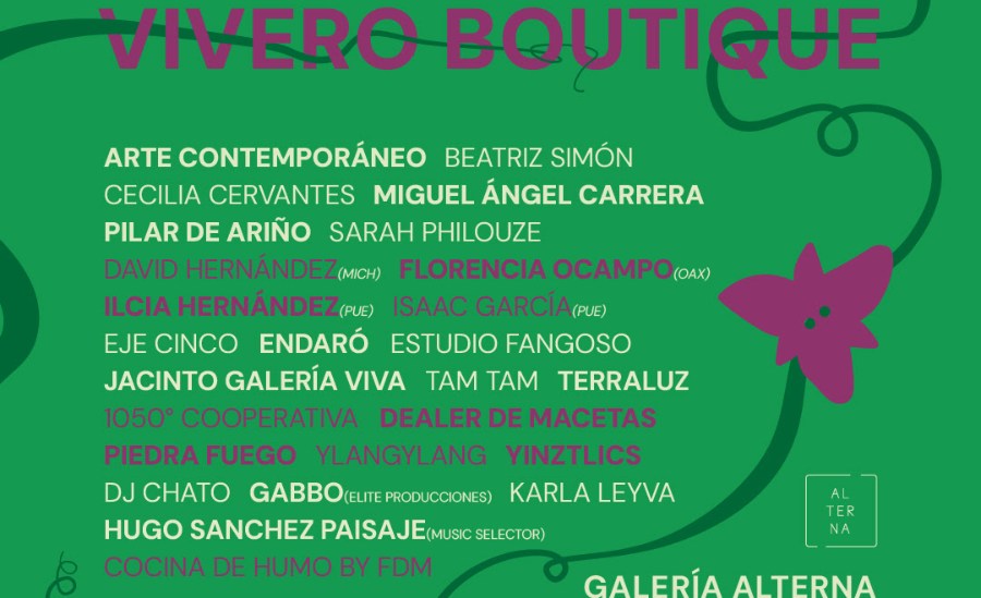 Vivero Boutique reúne plantas, arte y música en Galería Alterna
