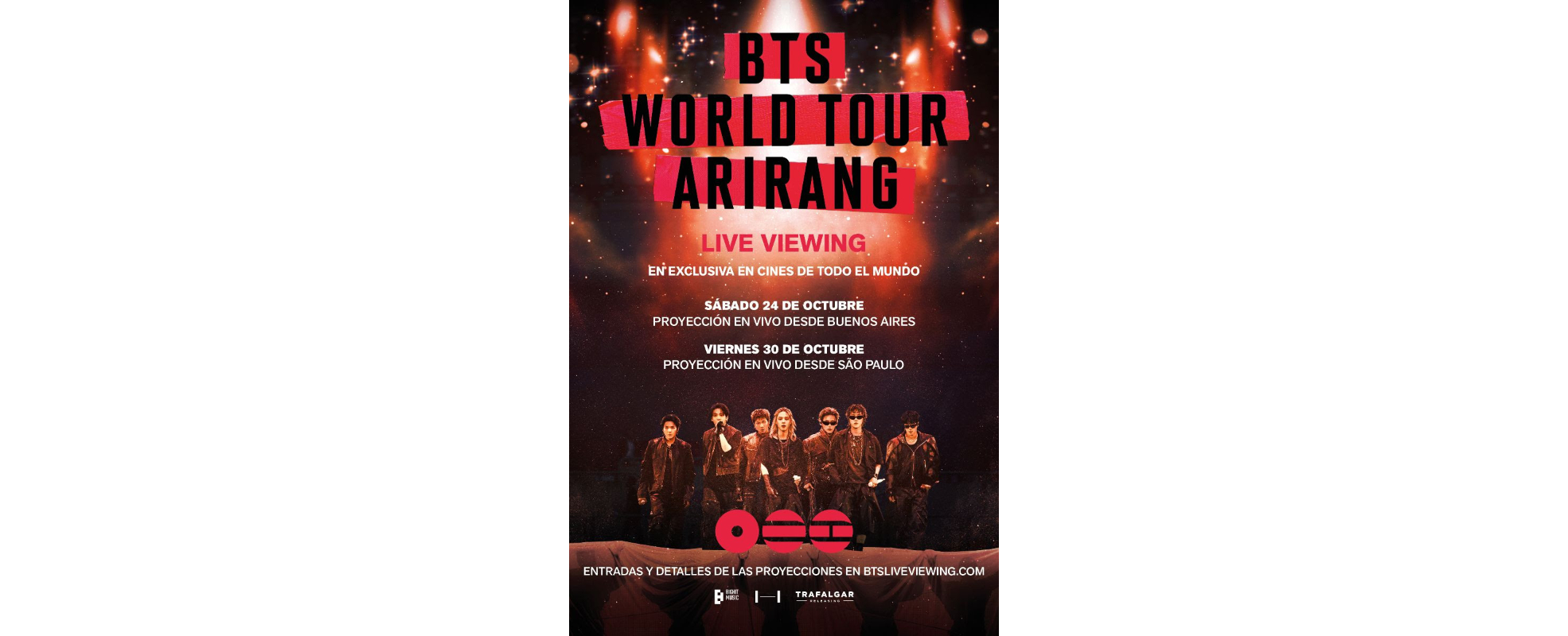 BTS llevará sus conciertos de Buenos Aires y São Paulo a cines de todo el mundo