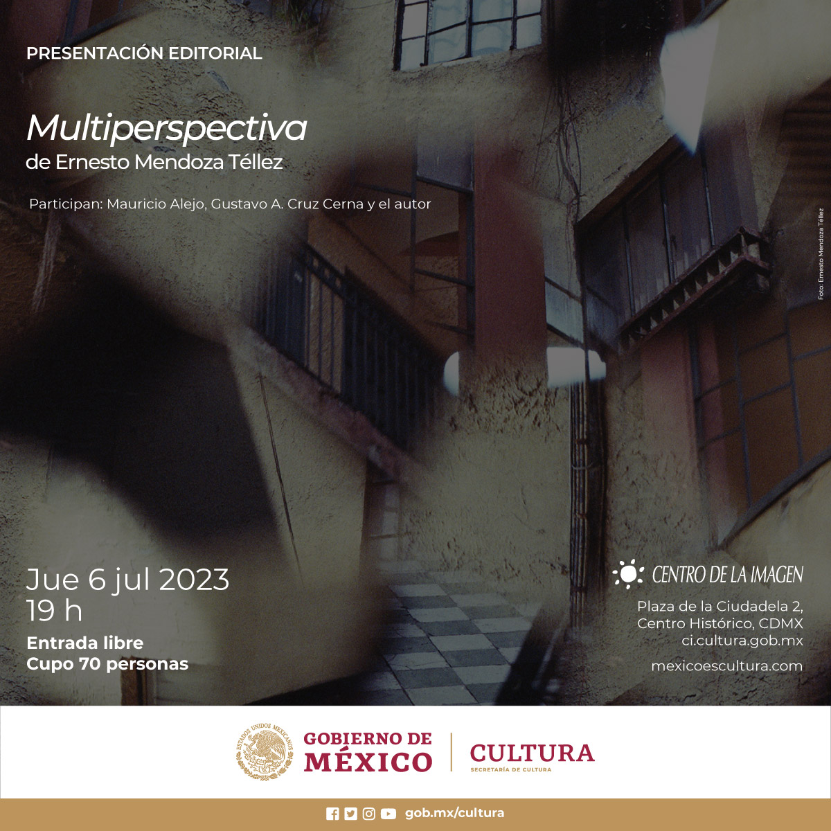 El Centro de la Imagen presentará el segundo libro ganador del Premio Nacional de Ensayo sobre Fotografía 2021