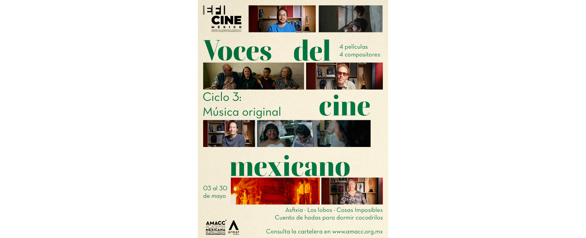 Escuchar el cine: Voces del cine mexicano presenta ciclo dedicado a la música