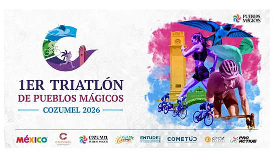 1er Triatlón de Pueblos Mágicos, Cozumel 2026 "La Isla del Deporte"
