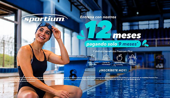 SPORTIUM < 12 Meses Pagando solo 9 meses. Y disfruta beneficios Premium Plus