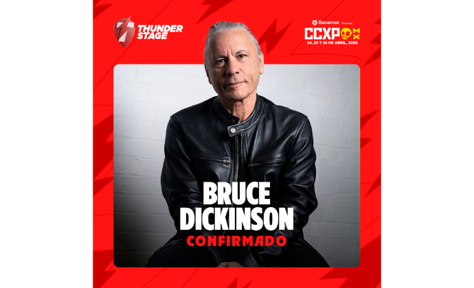 La leyenda del rock Bruce Dickinson llegará a CCXPMX26