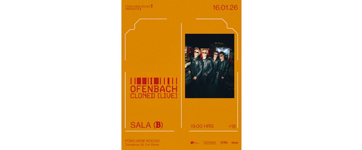 Foro Indie Rocks! presenta a Ofenbach el 16 de enero de 2026