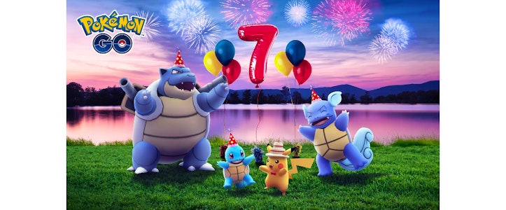 Pokémon GO celebra su séptimo aniversario con bombo y platillo
