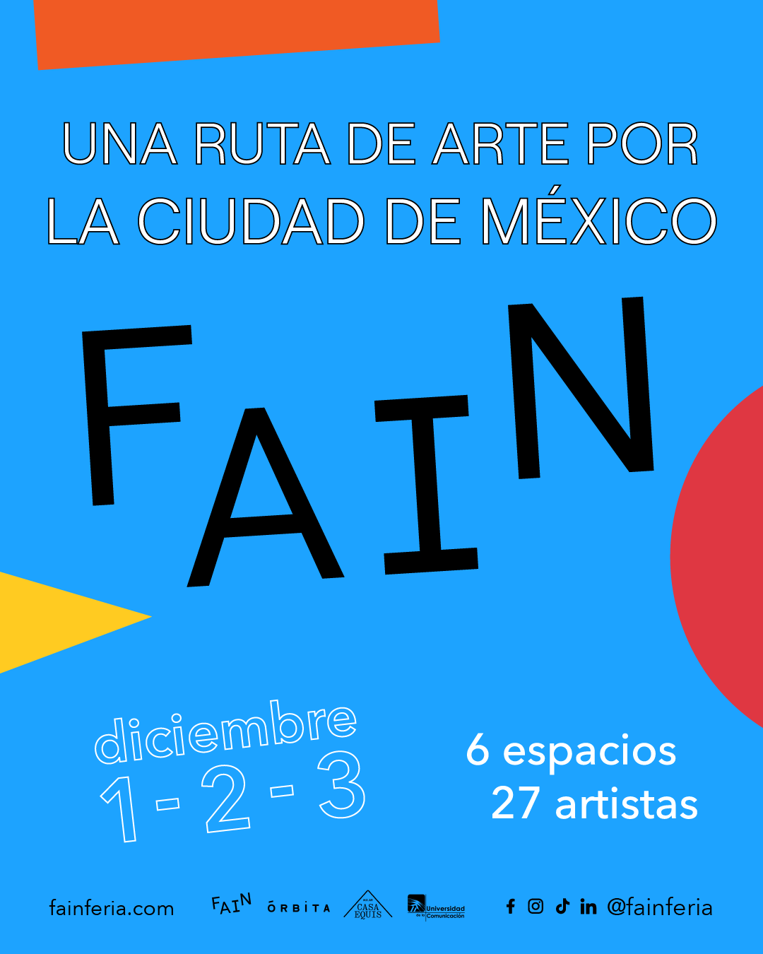 27 artistas, 6 casas: ¡El momento más FAIN del año se acerca!