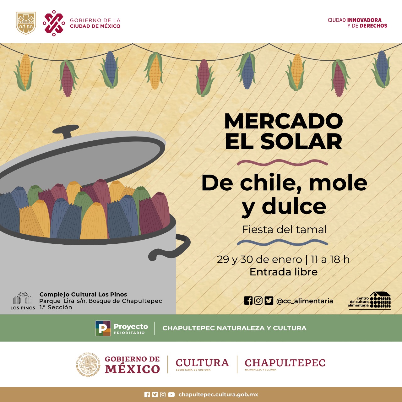Llega la fiesta del tamal a Los Pinos con “De chile, mole y dulce”