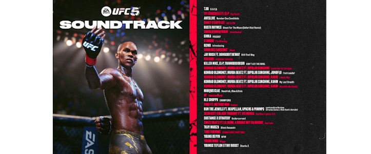 EA Sports revela un soundtrack visceral para “UFC 5”