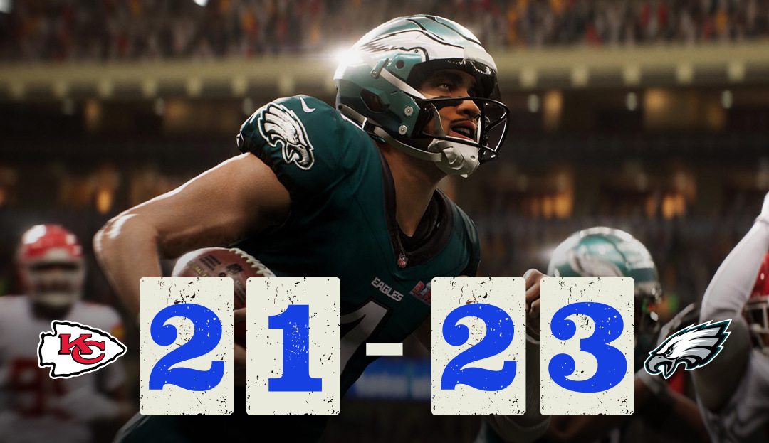 "EA SPORTS Madden NFL 25" predice que los Eagles derrotarán a los Chiefs en el Super Bowl