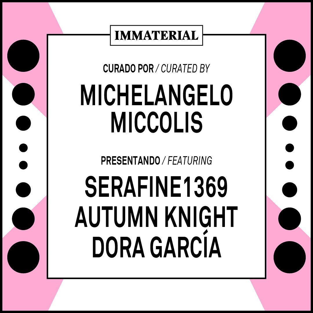 IMMATERIAL Vol. 6 presenta tres artistas de renombre internacional, incluidos dos estrenos nacionales, en tres lugares diferentes de la ciudad