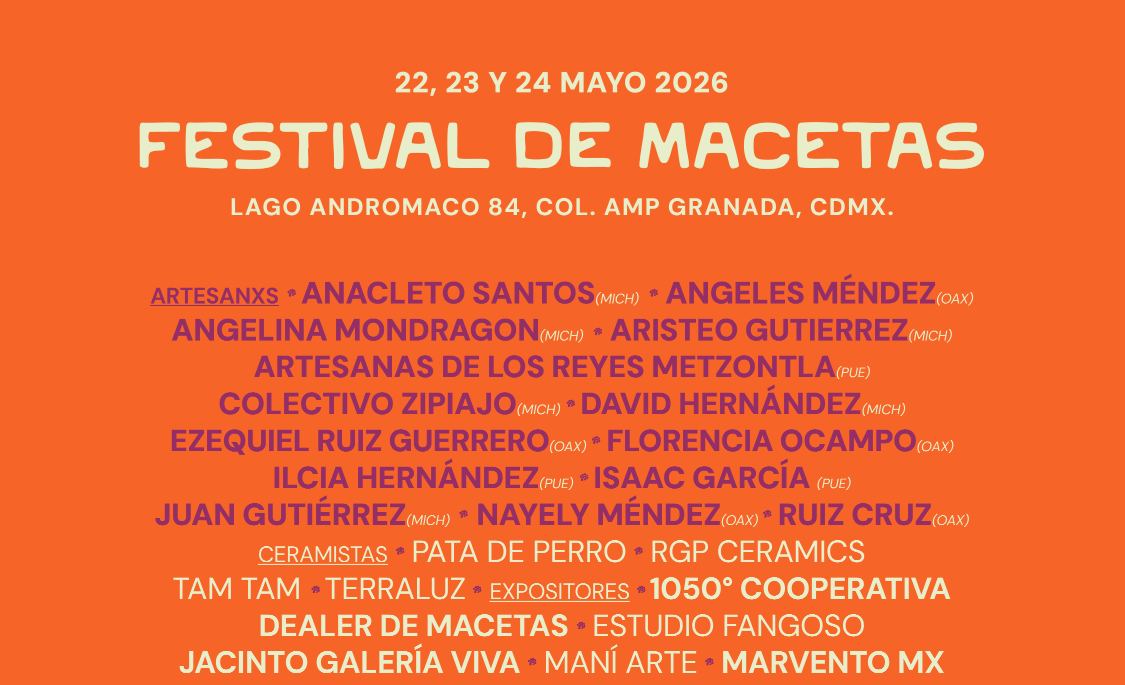 El Festival de macetas 2026 pone en el centro un objeto esencial del diseño
