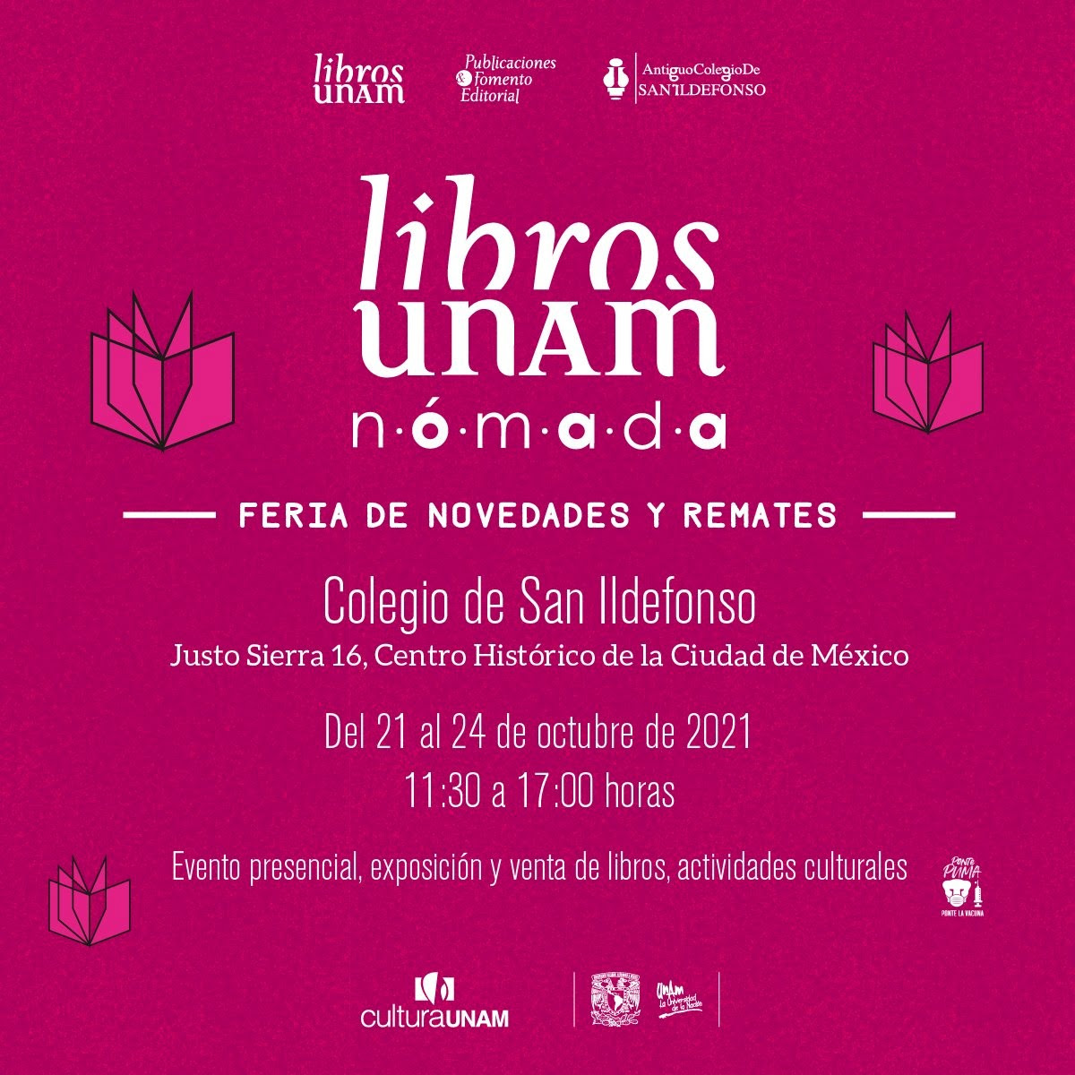 Feria de novedades y remates Libros UNAM nómada