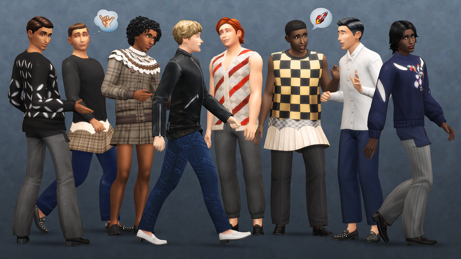 Los Sims y Stefan Cooke lanzan nuevos looks en el Kit Moda Masculina Moderna