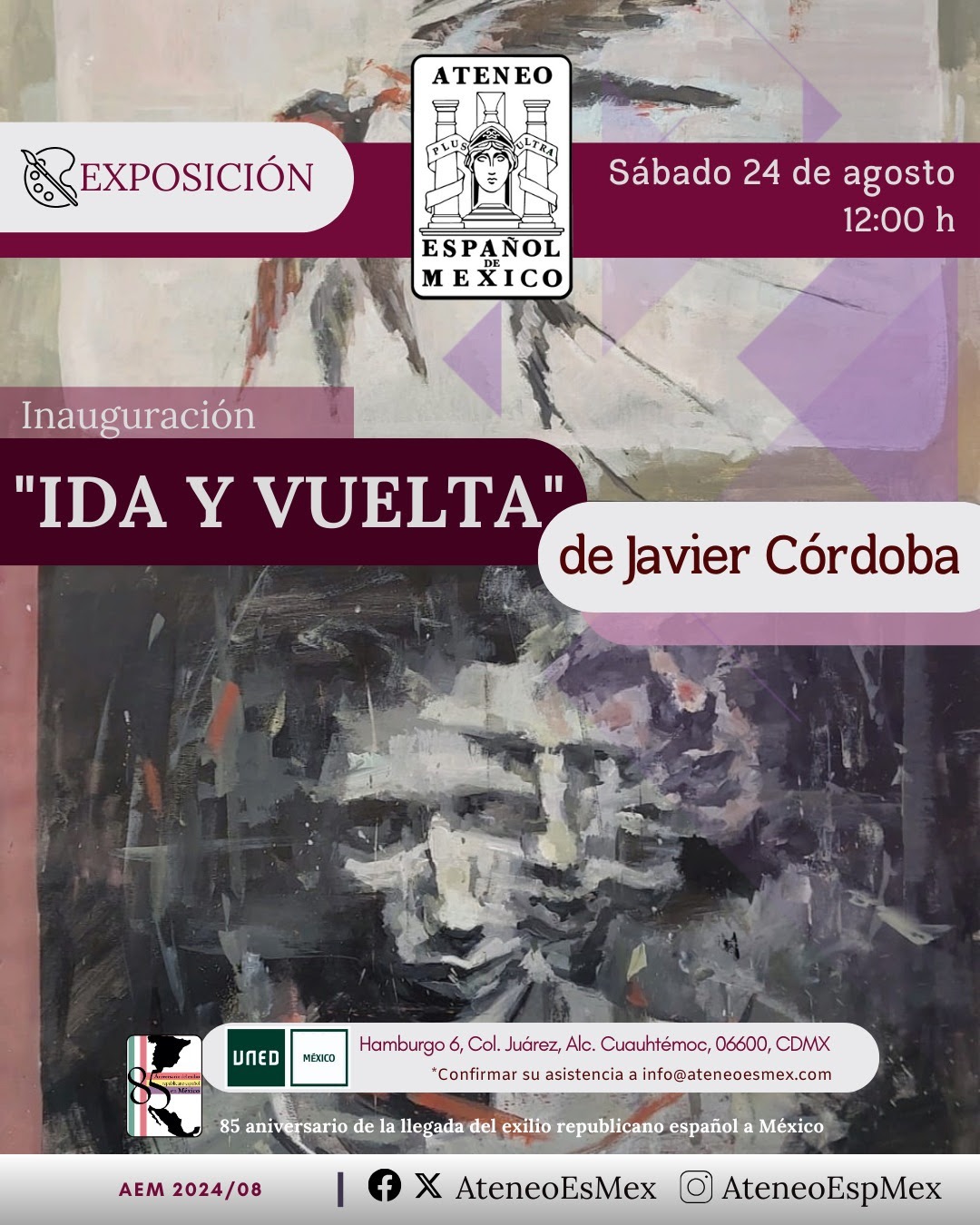 Inauguración de exposición "Ida y vuelta" de Javier Córdoba