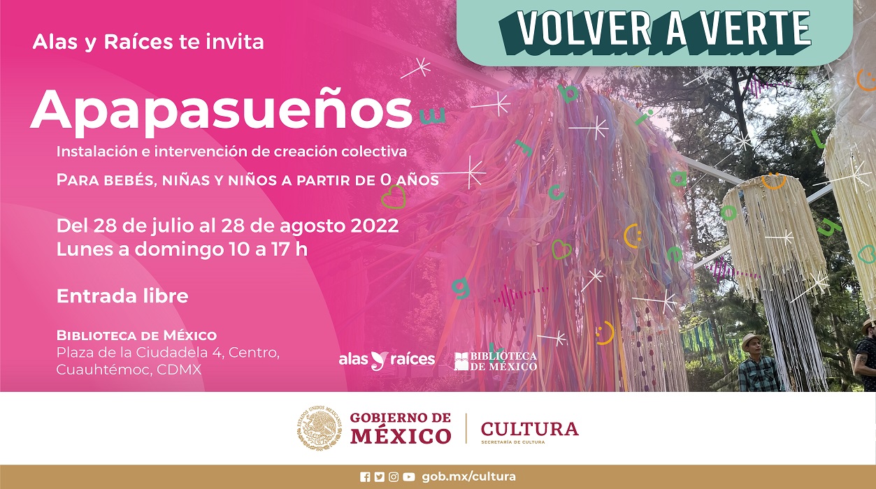 Visita las instalaciones colectivas para niñas y niños “Querencias” y “Apapasueños” en la Biblioteca de México
