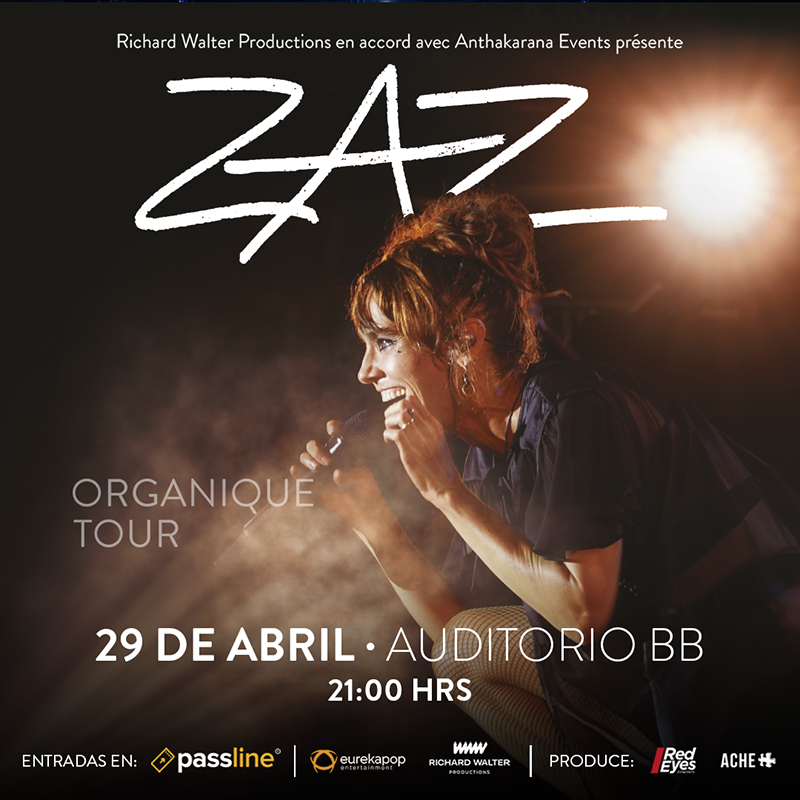 ZAZ, la reconocida cantante francesa, regresa a México el 29 de abril