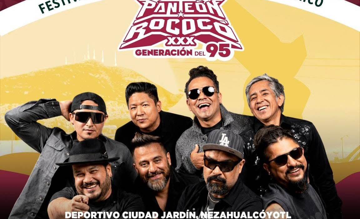 El Circuito Nacional de Festivales por la Paz llevará a Panteón Rococó a Nezahualcóyotl