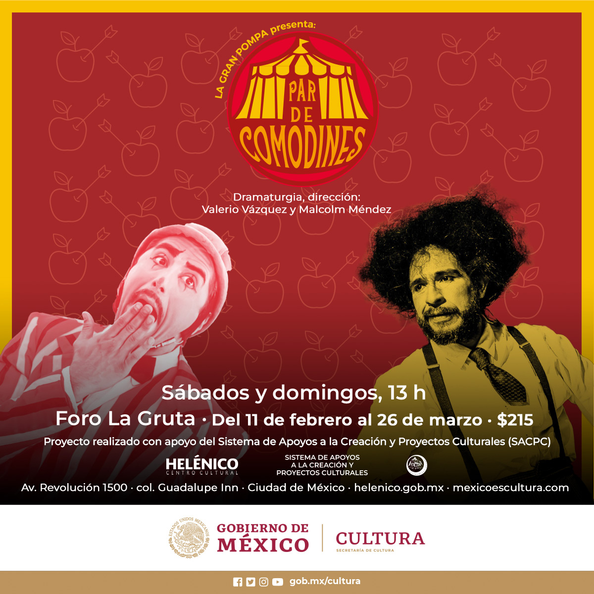 La Gran Pompa celebra 18 años de circo y clown con "Par de comodines"