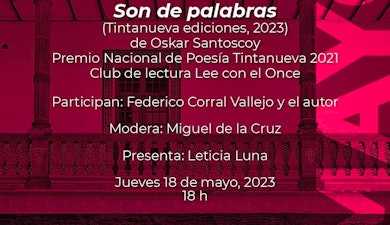 Presentarán en la Casa Marie José y Octavio Paz el poemario Son de palabras, de Oskar Santoscoy Externo