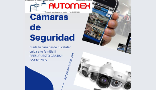 AUTOMEX PUERTAS - 10% de descuento en la instalación de CCTV y Cercas Electrificadas.