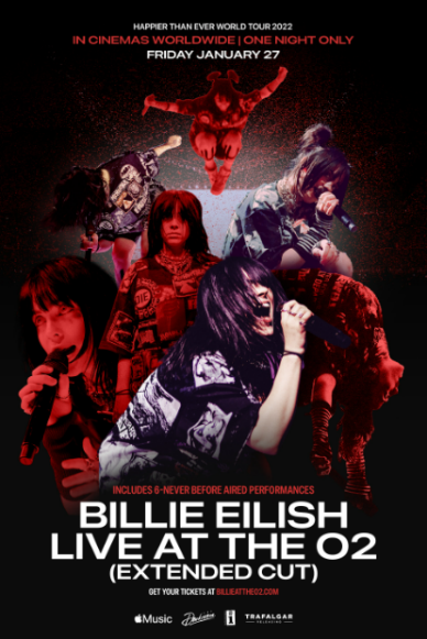 Billie Eilish Live at The O2 (Extended Cut) llega a los cines por una única noche