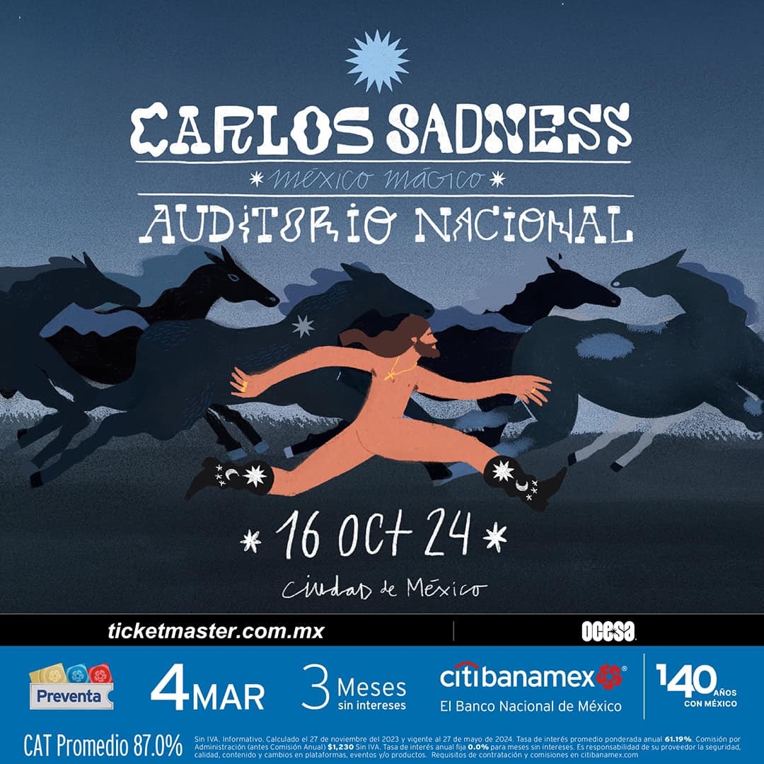 Carlos Sadness por primera vez en el Auditorio Nacional