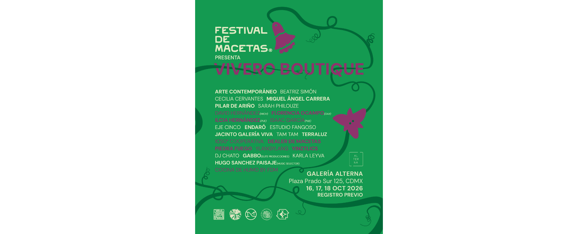 Vivero Boutique reúne plantas, arte y música en Galería Alterna