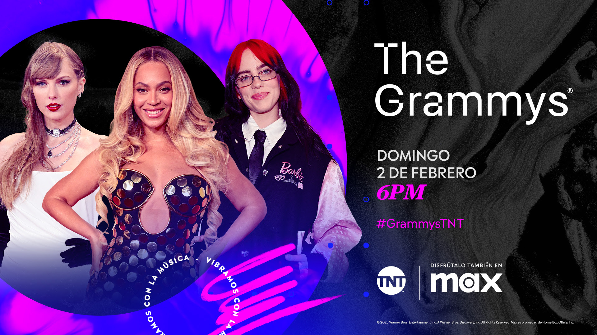 La 67ª entrega anual de los GRAMMYS será transmitida en vivo en la temporada de premios de Max y TNT este domingo 2 de febrero