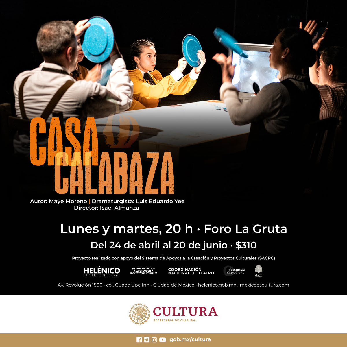 Regresa "Casa Calabaza", escrita por Maye Moreno con un lenguaje directo y descarnado