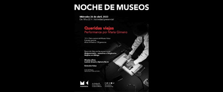 Museo Kaluz presenta el performance Queridas viejas de la artista española Maria Gimeno