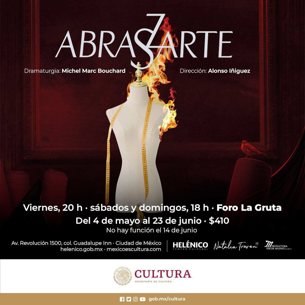 "AbrasZarte" se presenta en el Foro La Gruta del Centro Cultural Helénico