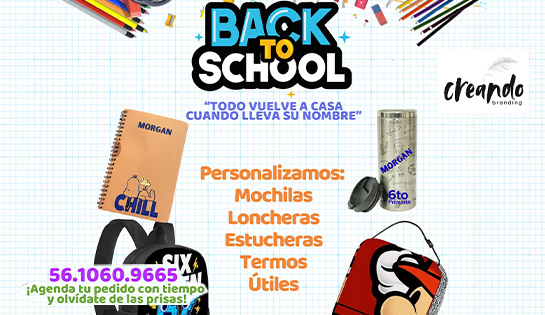 CREANDO BRANDING - Precios especiales en la Personalización de Artículos Escolares