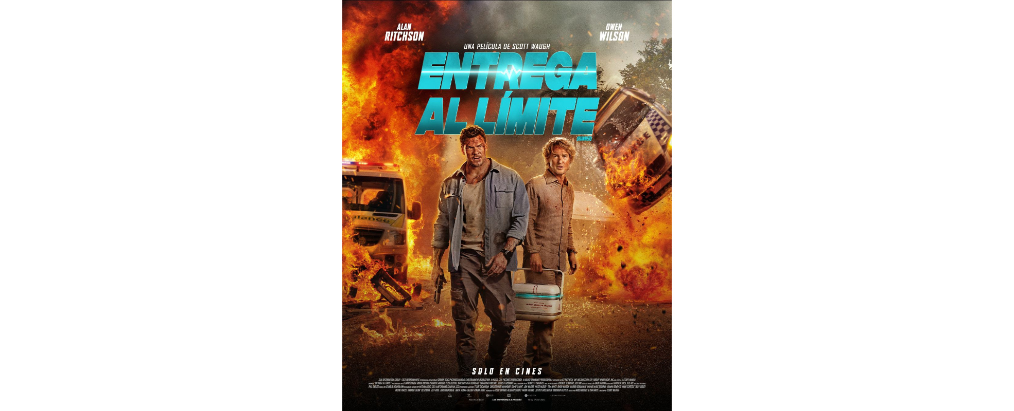 "Entrega al límite" presenta póster y tráiler con Alan Ritchson y Owen Wilson