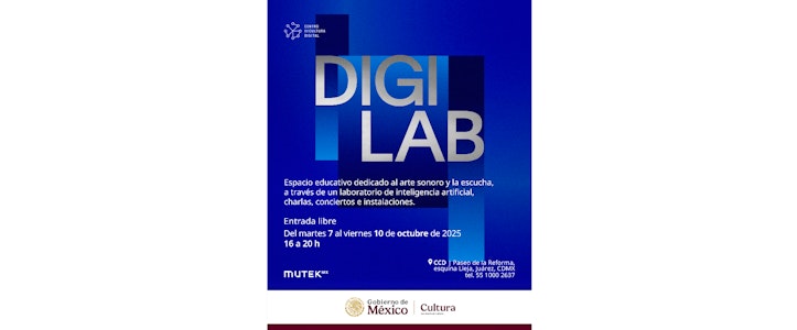 El Centro de Cultura Digital será sede de la innovación durante Mutek Digi Lab