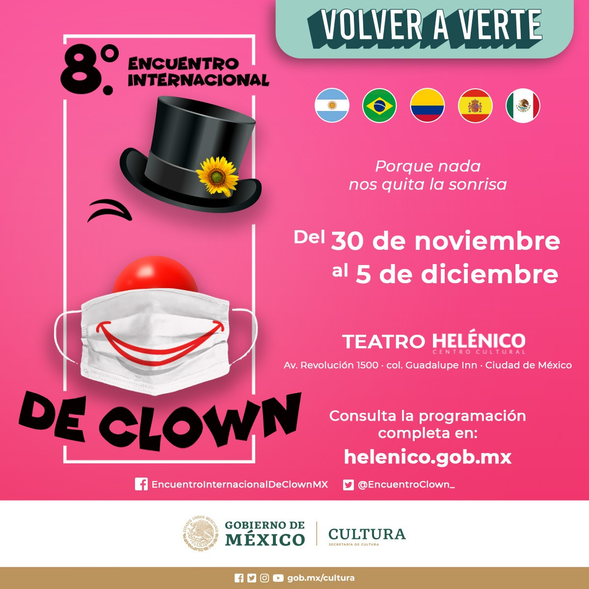 Regresa con el 8.º Encuentro Internacional de Clown 2021