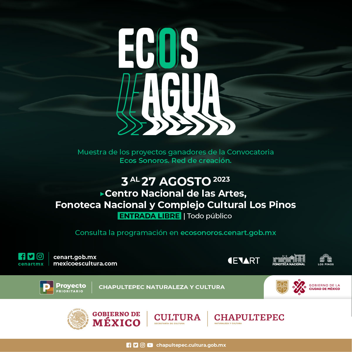 El Centro Nacional de las Artes presenta “Ecos de Agua”, una muestra donde convergen arte e investigación