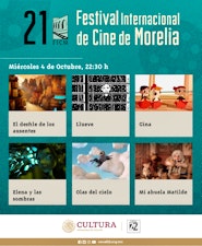 El 21er FICM presentará un programa de cortometrajes de animación en Canal 22