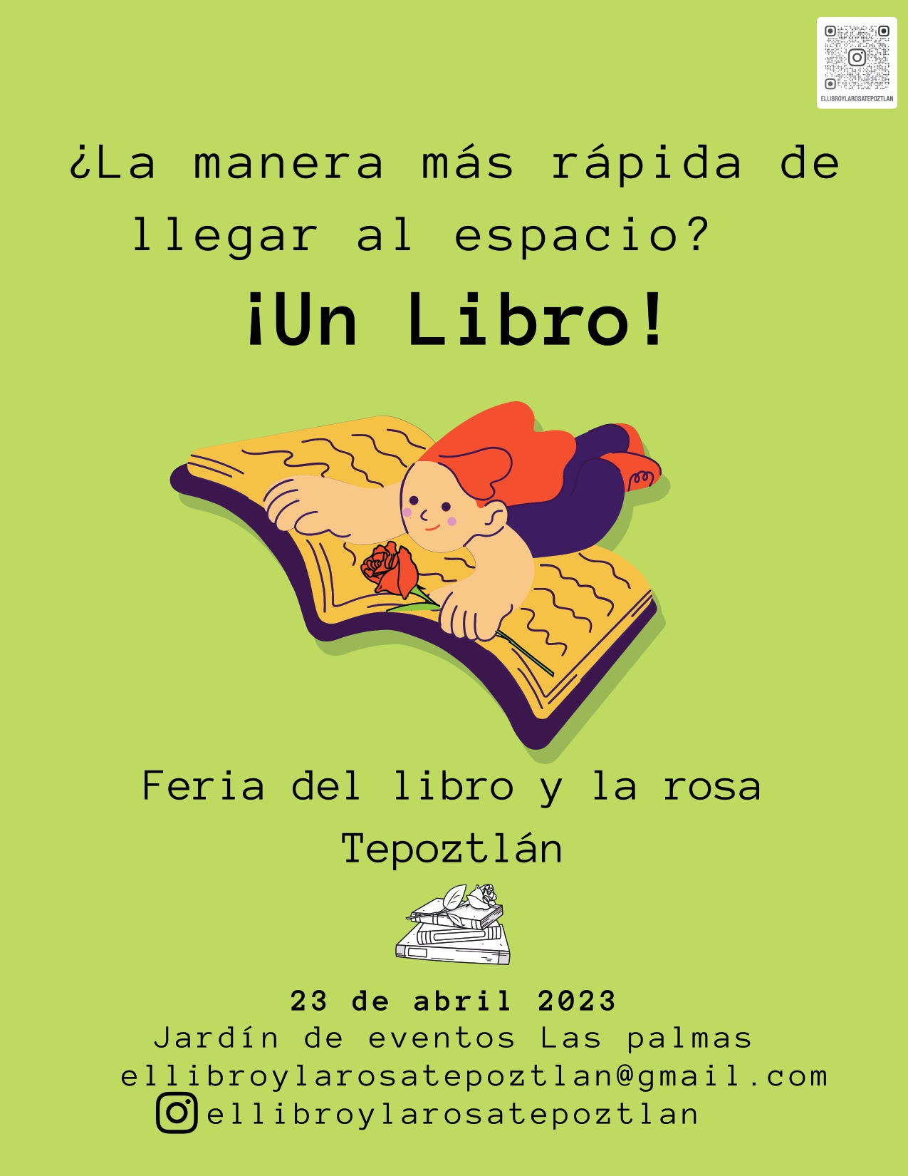 1a Feria del Libro y la Rosa en Tepoztlán