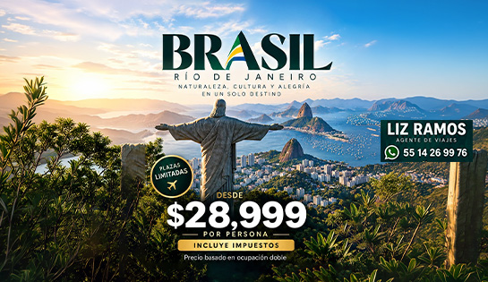 Agencia de Viajes, VIVE AL VIAJAR - Brasil, Rio de Janeiro desde $28,999.00 p/persona.