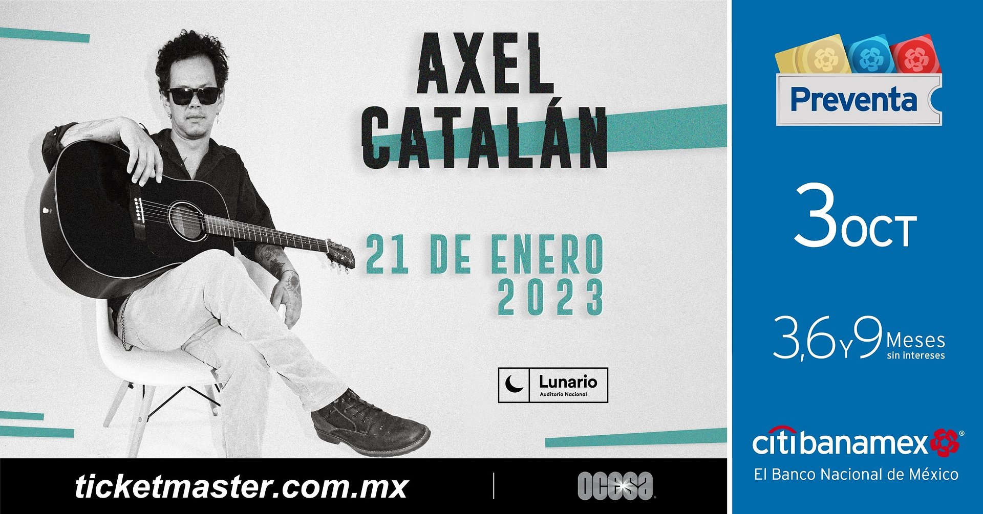 Axel Catalán en el Lunario del Auditorio Nacional