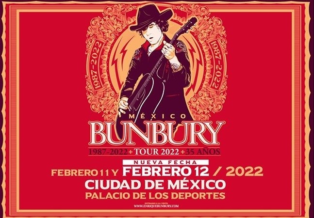 Enrique Bunbury suma dos nuevas fechas a su gira, una en la CDMX 